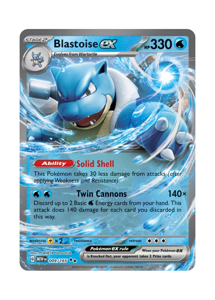 Blastoise ex – 151 (009)