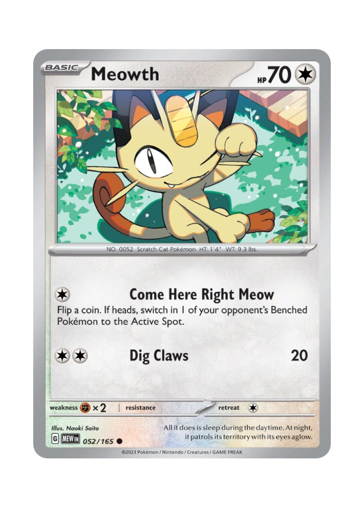 Meowth – 151 (052)