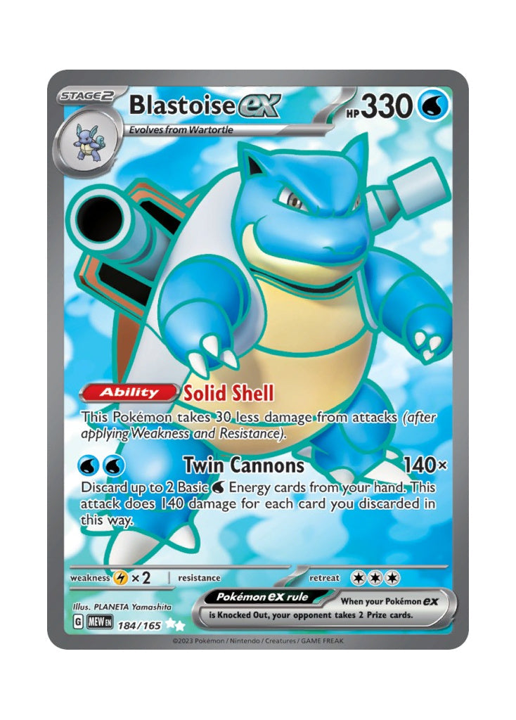 Blastoise ex – 151 (184)