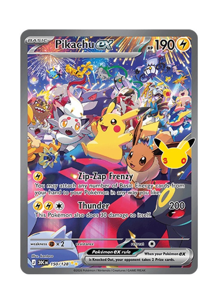 Pikachu ex – 30th Celebration (150)