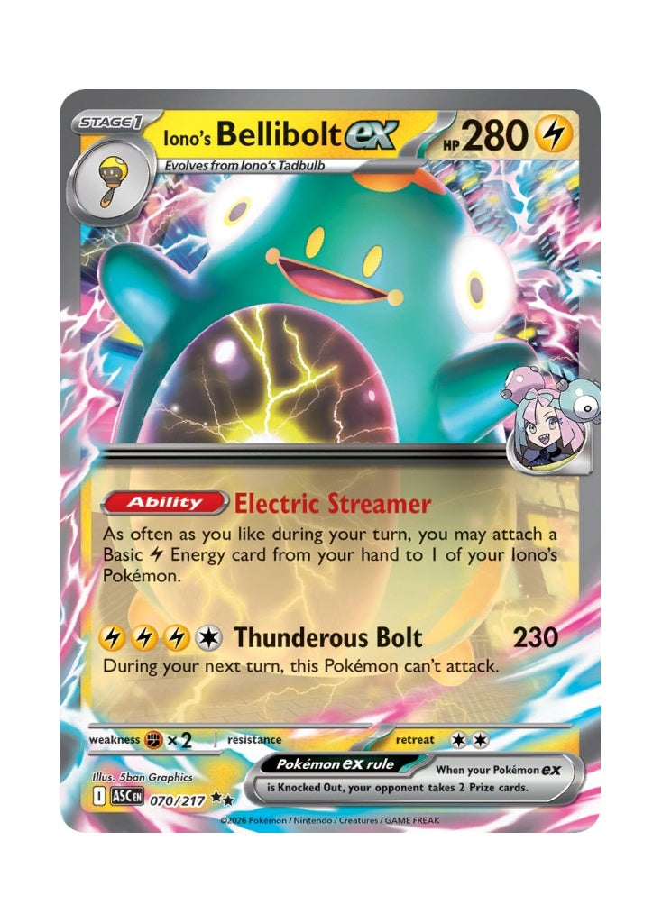 Iono’s Bellibolt ex – Ascended Heroes (070)