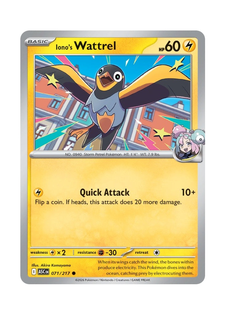 Iono’s Wattrel – Ascended Heroes (071)