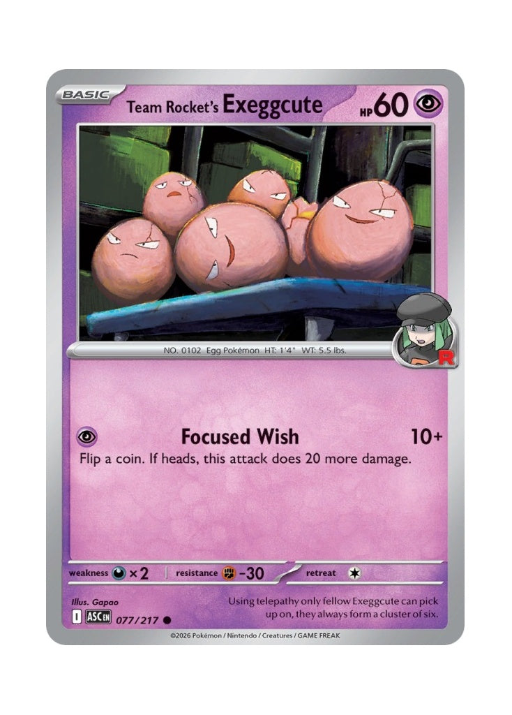 Team Rocket’s Exeggcute – Ascended Heroes (077)