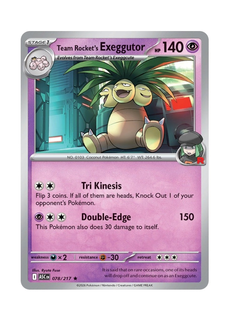 Team Rocket’s Exeggutor – Ascended Heroes (078)