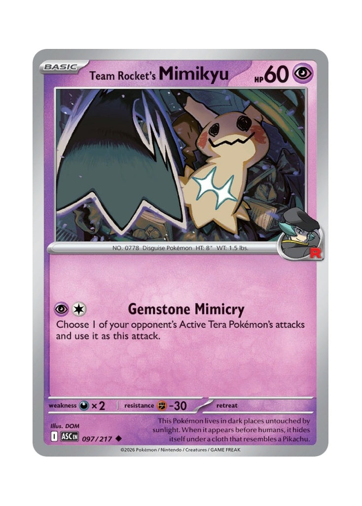 Team Rocket’s Mimikyu – Ascended Heroes (097)