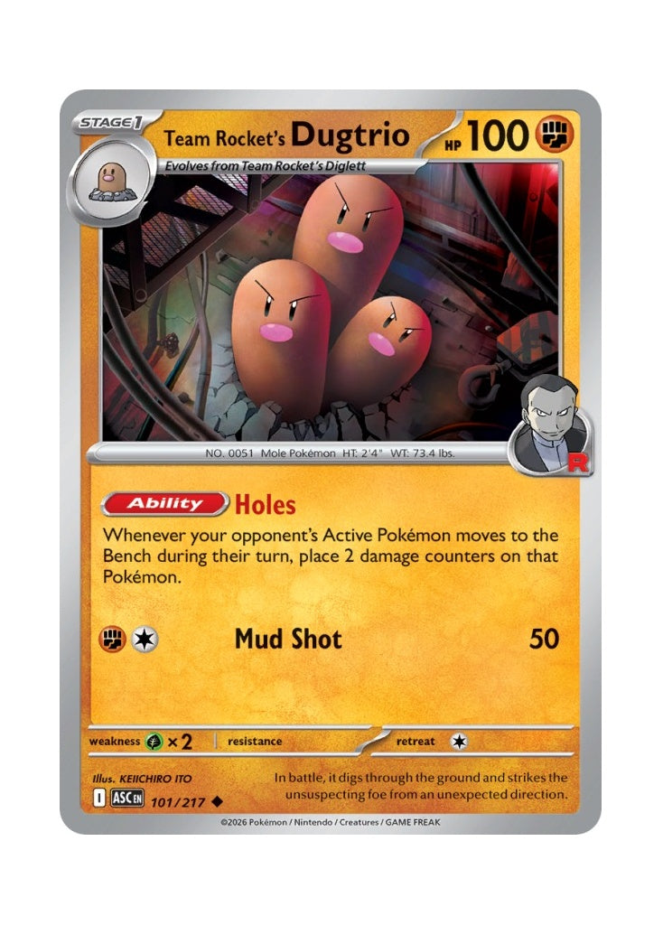 Team Rocket’s Dugtrio – Ascended Heroes (101)