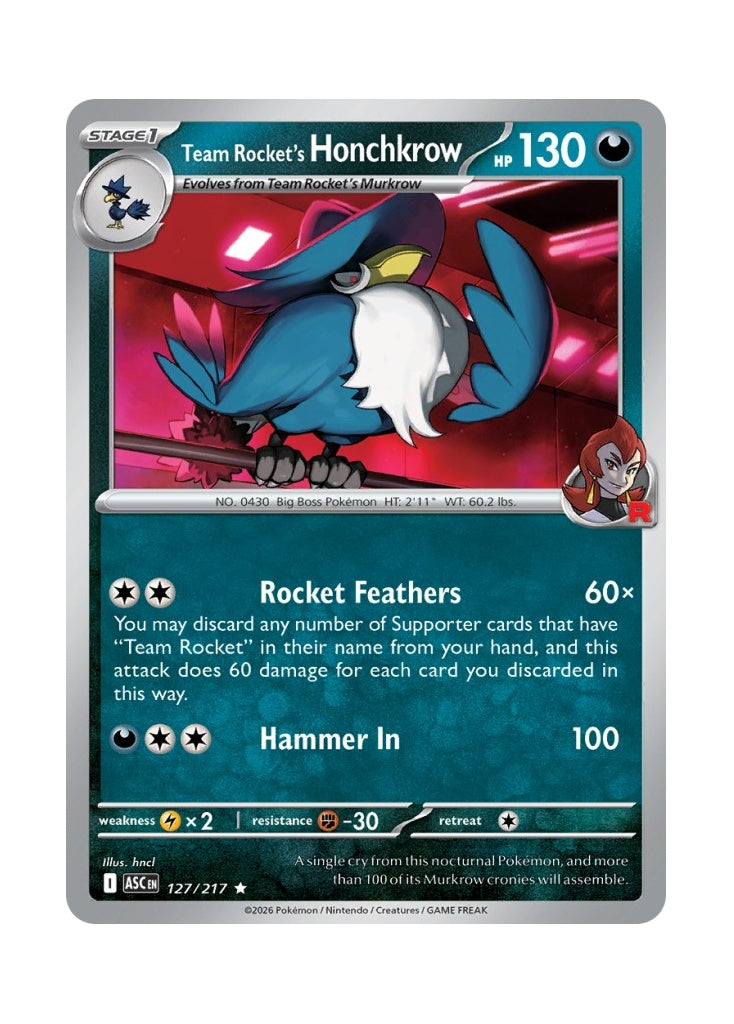 Team Rocket’s Honchkrow – Ascended Heroes (127)