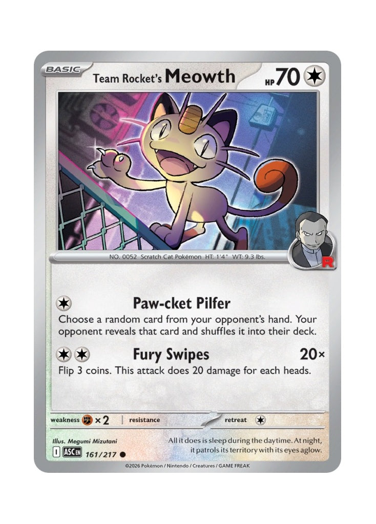 Team Rocket’s Meowth – Ascended Heroes (161)