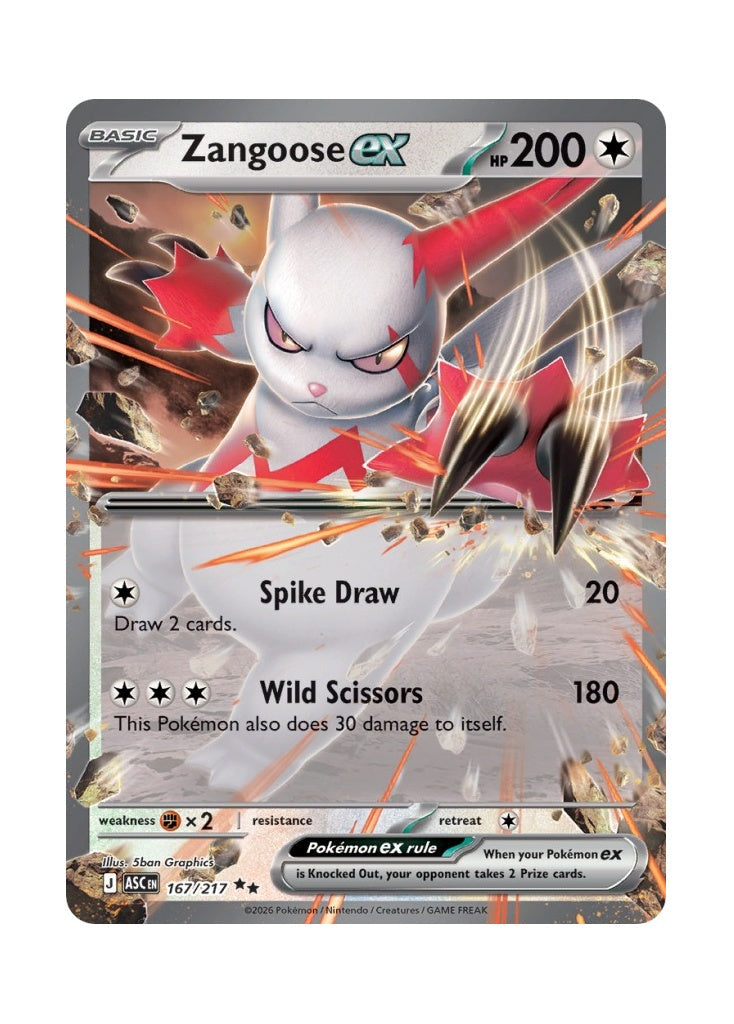 Zangoose ex – Ascended Heroes (167)
