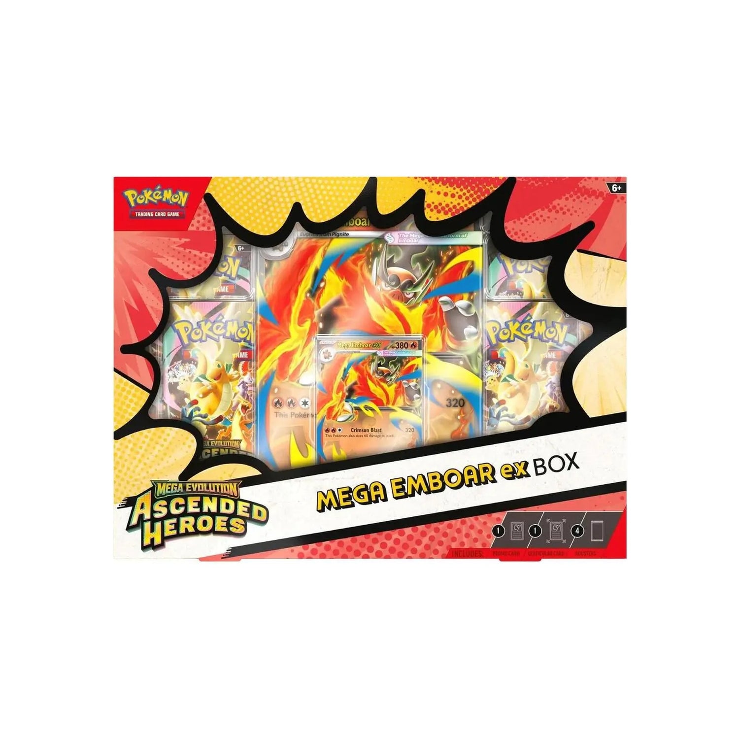 Ascended Heroes Mega Emboar ex Box (Sealed) — English — Cardelle