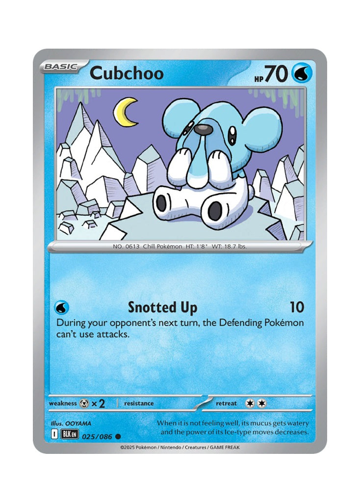 Cubchoo – Black Bolt (025)