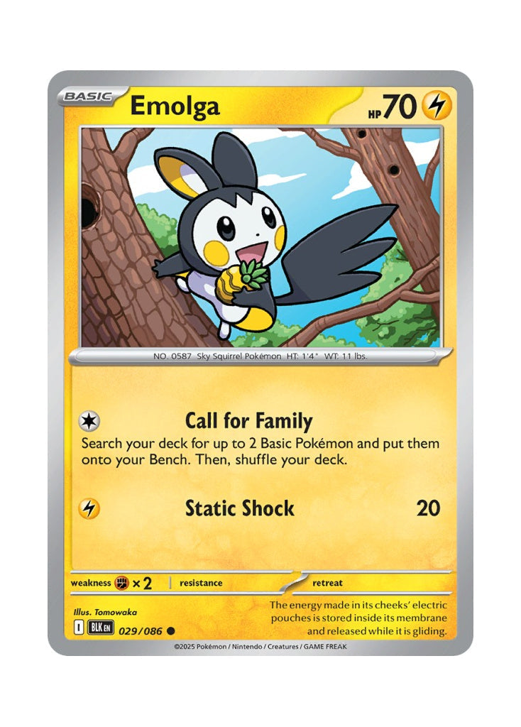 Emolga – Black Bolt (029)