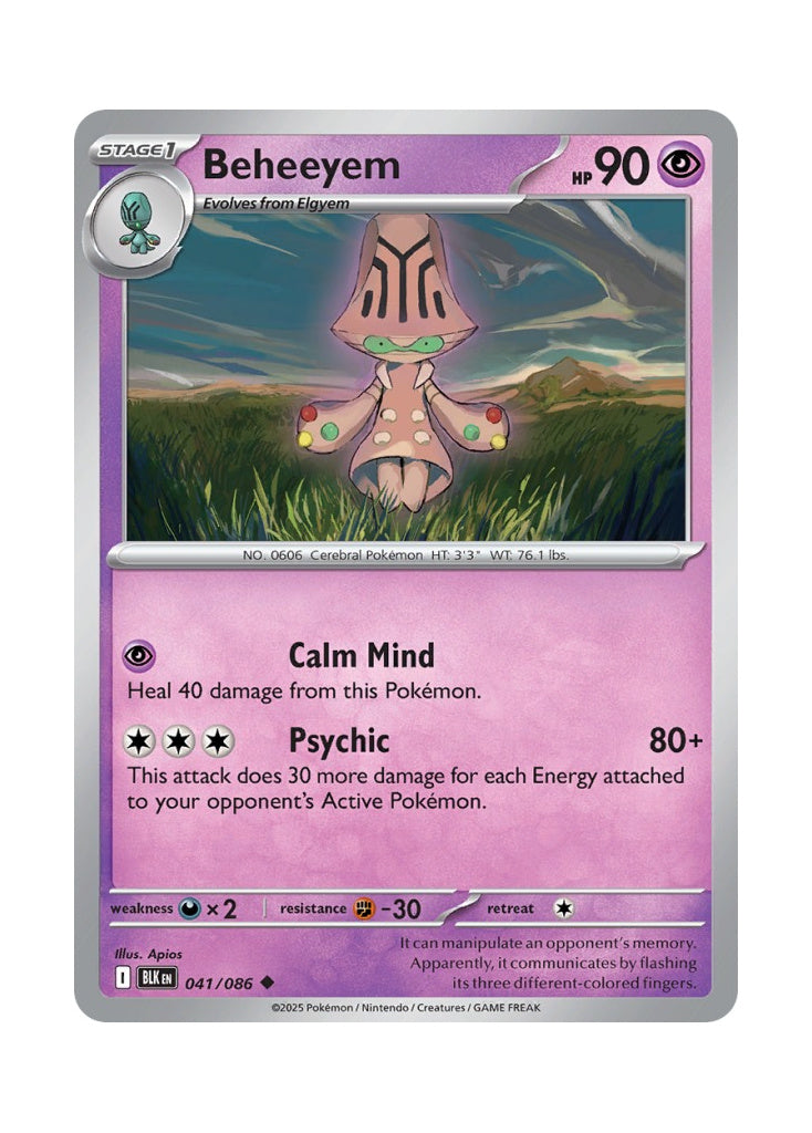 Beheeyem – Black Bolt (041)