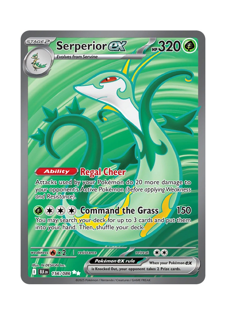 Serperior ex – Black Bolt (156)