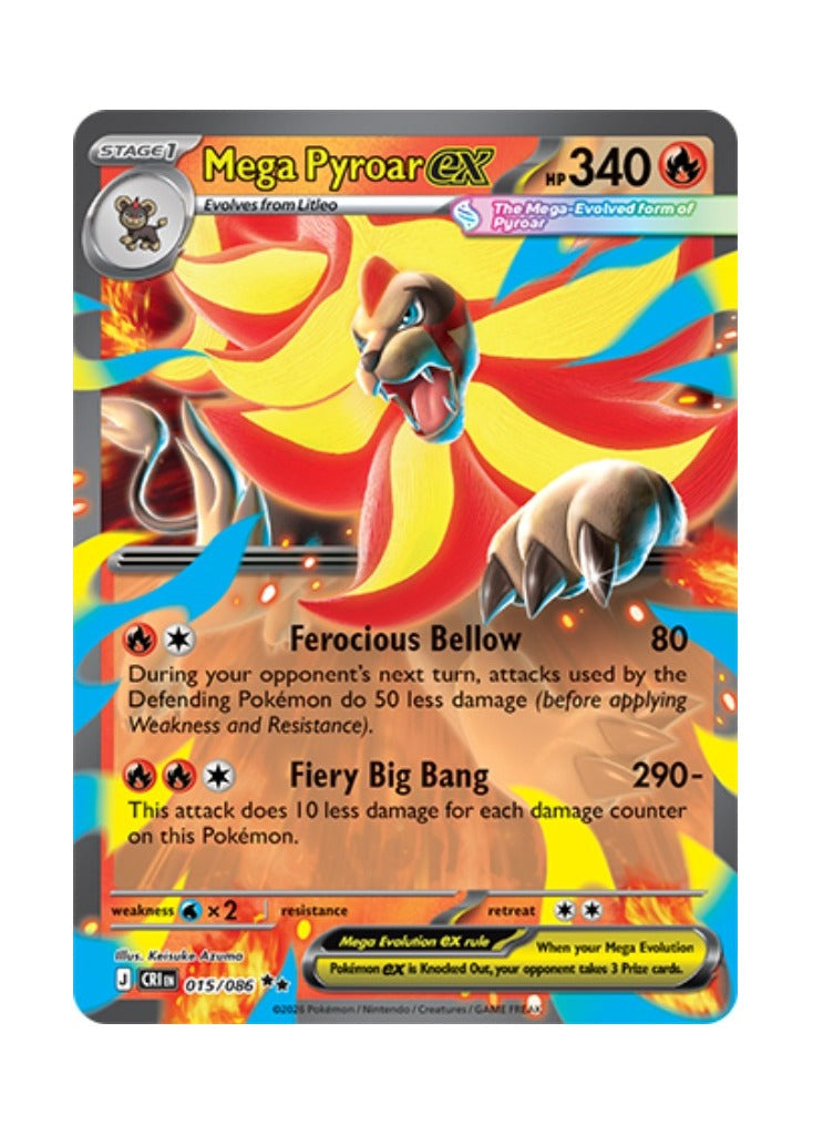 Mega Pyroar ex – Chaos Rising (015)