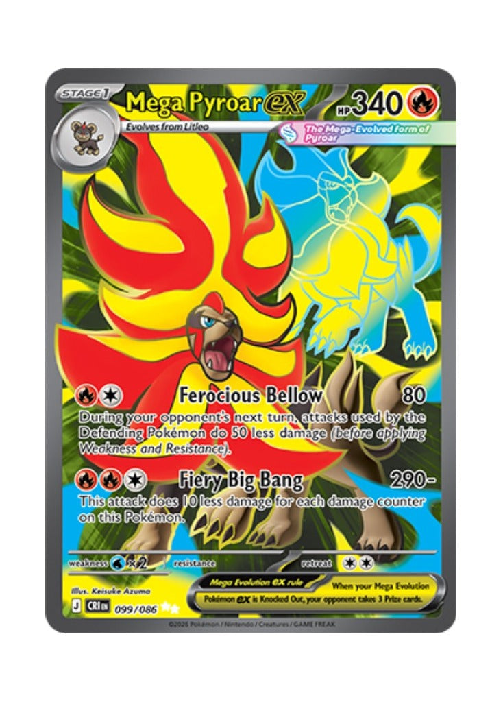 Mega Pyroar ex – Chaos Rising (099)