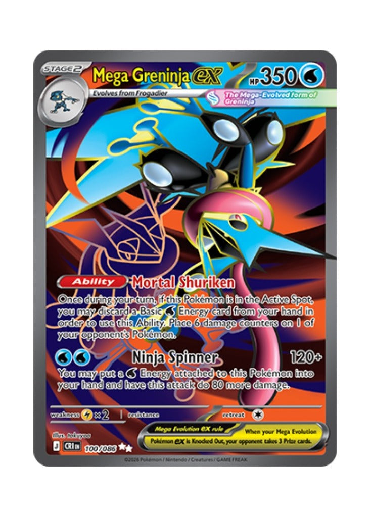 Mega Greninja ex – Chaos Rising (100)