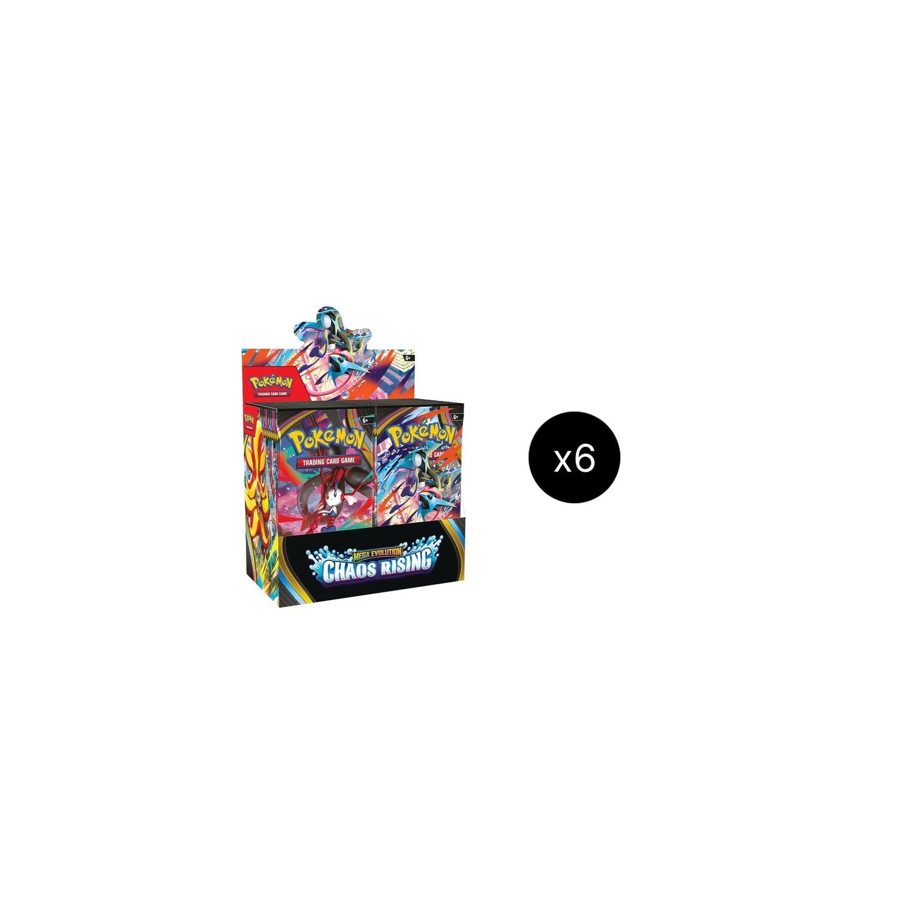Chaos Rising Booster Box Case — 6× Booster Boxes (Sealed)