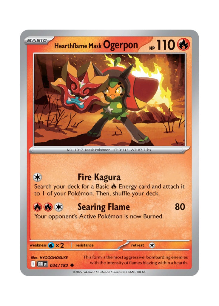 Hearthflame Mask Ogerpon – Destined Rivals (044)