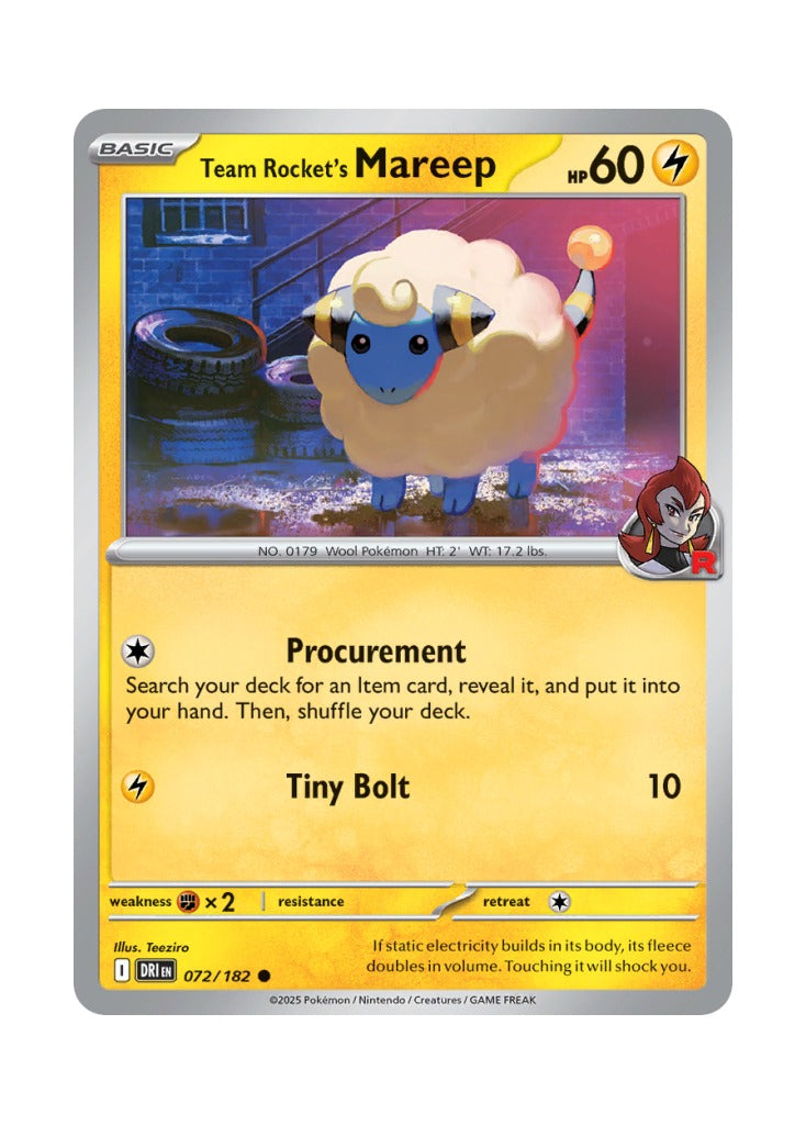 Team Rocket's Mareep – Destined Rivals (072)