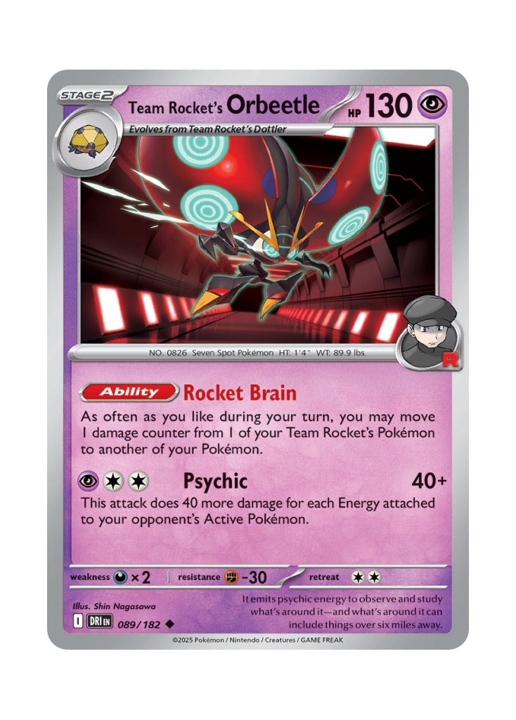 Team Rocket's Orbeetle – Destined Rivals (089)