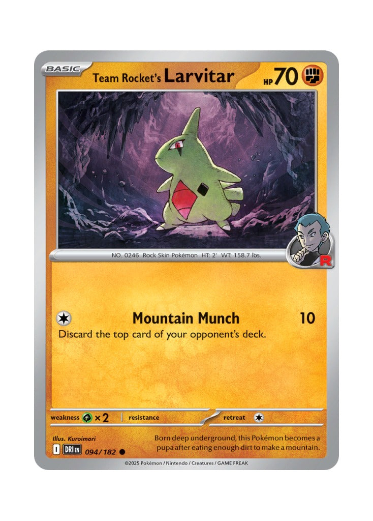 Team Rocket's Larvitar — Destined Rivals (094)