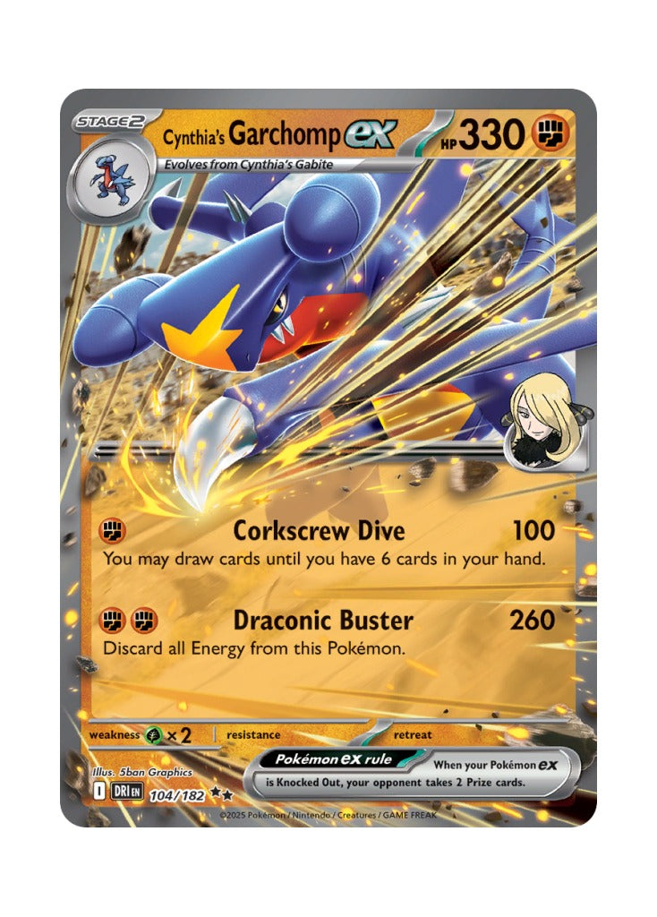 Cynthia's Garchomp ex — Destined Rivals (104)