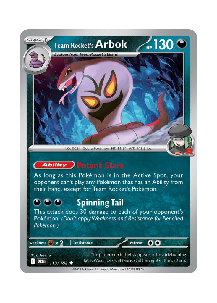 Team Rocket's Arbok – Destined Rivals (113)
