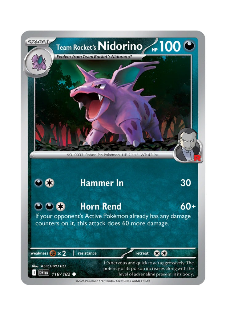 Team Rocket's Nidorino – Destined Rivals (118)