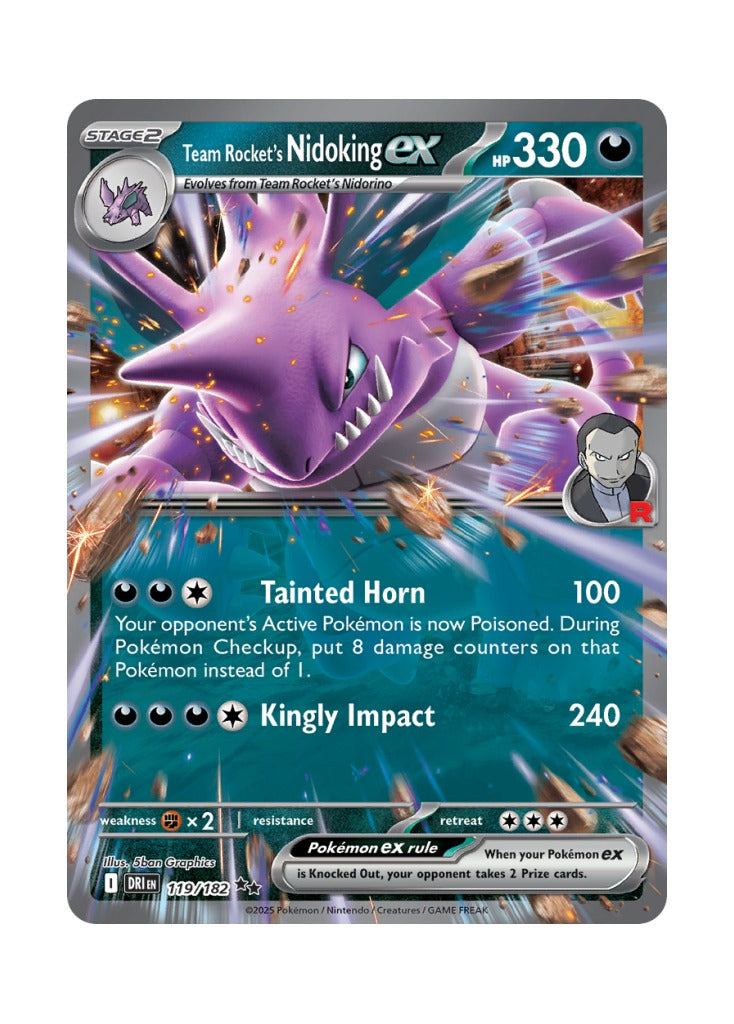 Team Rocket's Nidoking ex – Destined Rivals (119)