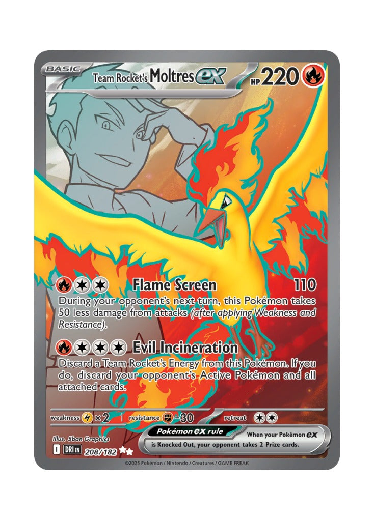 Team Rocket's Moltres ex (Destined Rivals 