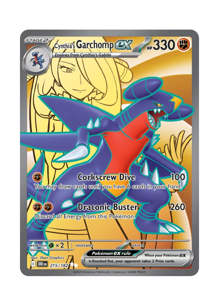 Cynthia's Garchomp ex (Destined Rivals 