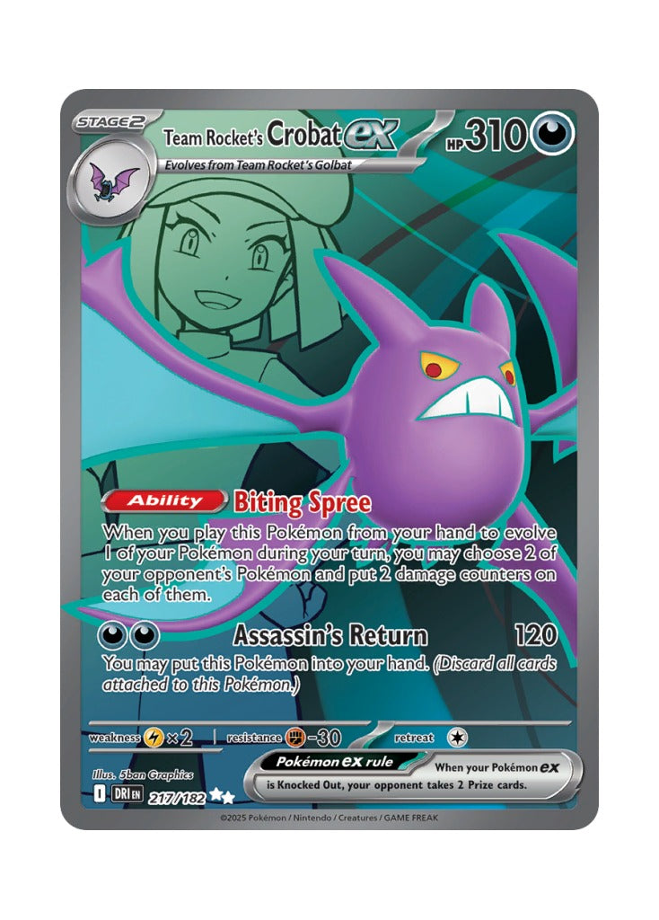 Team Rocket's Crobat ex (Destined Rivals 