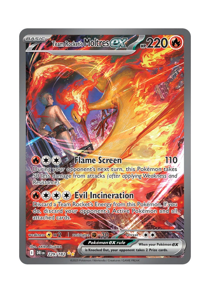 Team Rocket's Moltres ex (Destined Rivals 