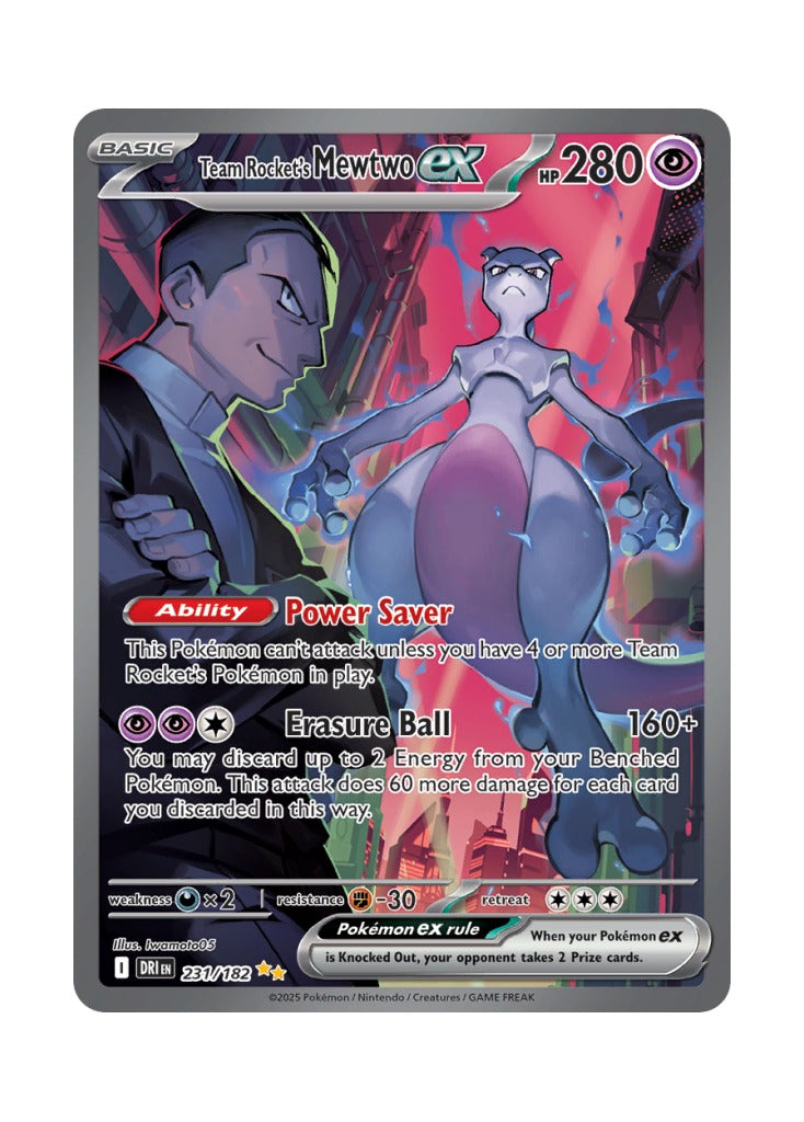 Team Rocket's Mewtwo ex (Destined Rivals 