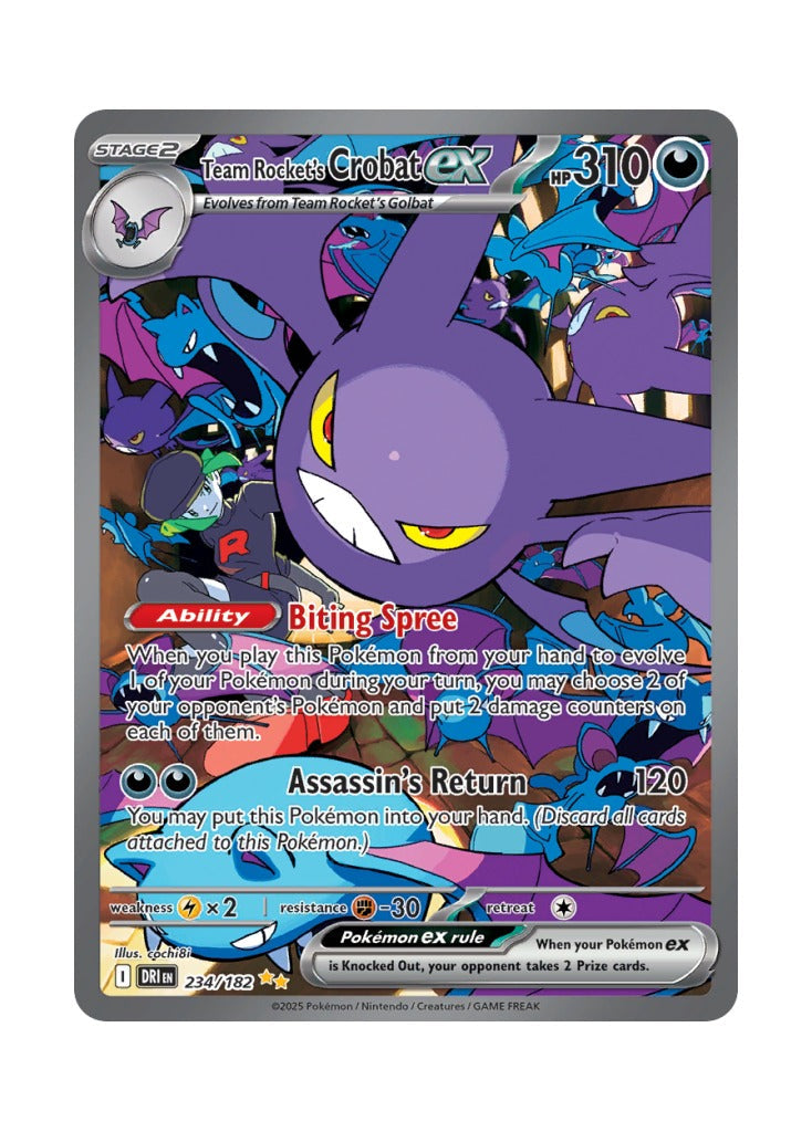 Team Rocket's Crobat ex (Destined Rivals 