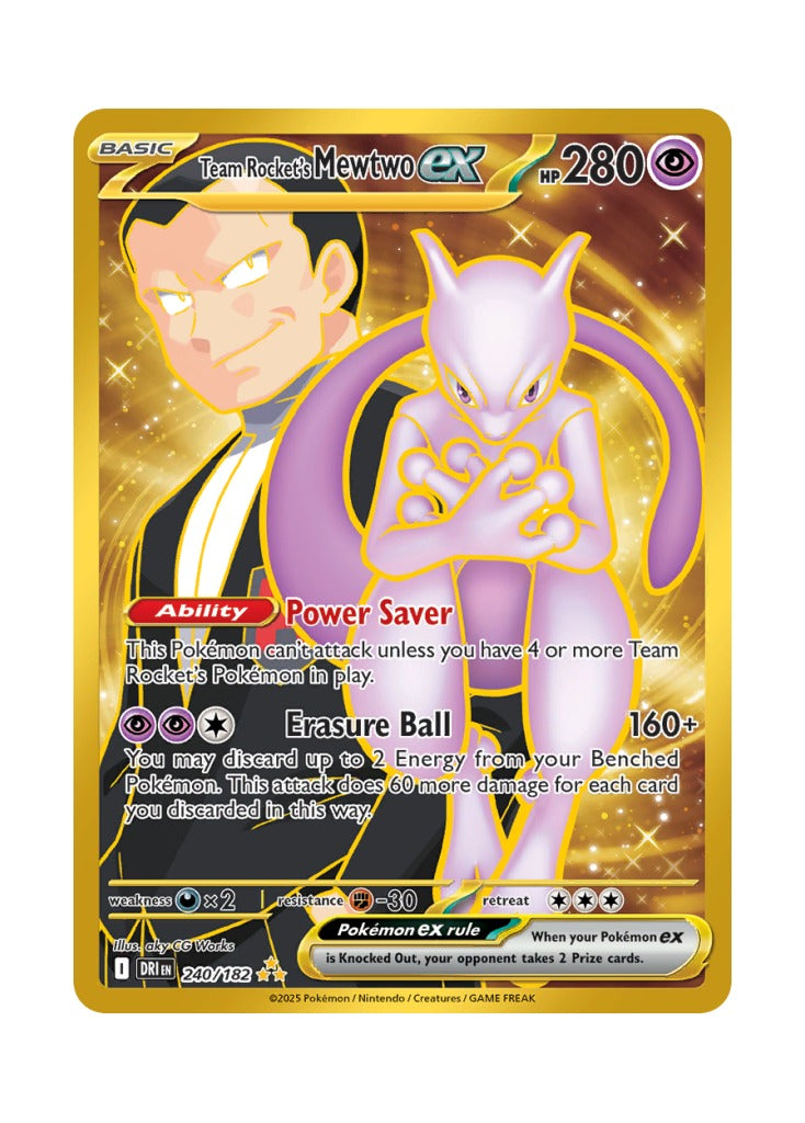Team Rocket's Mewtwo ex (Destined Rivals 