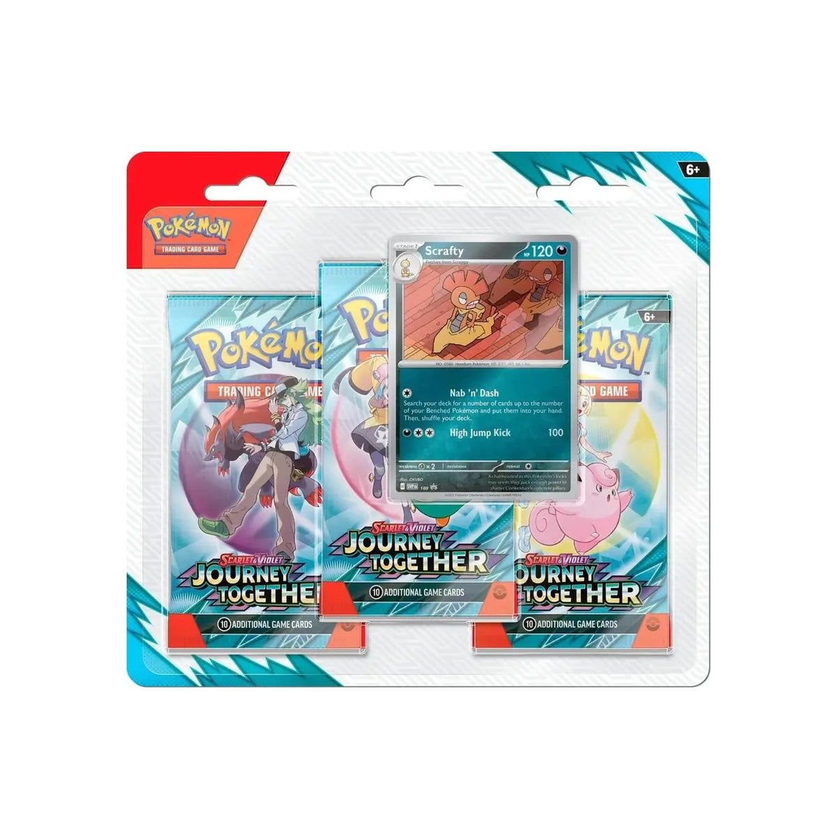 Journey Together 3-Pack Blister — Scrafty (Sealed) — English — Cardelle