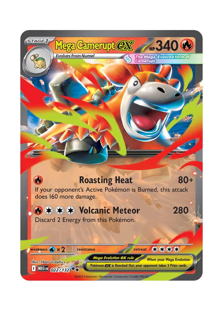 Mega Camerupt ex – Mega Evolution Base (022)
