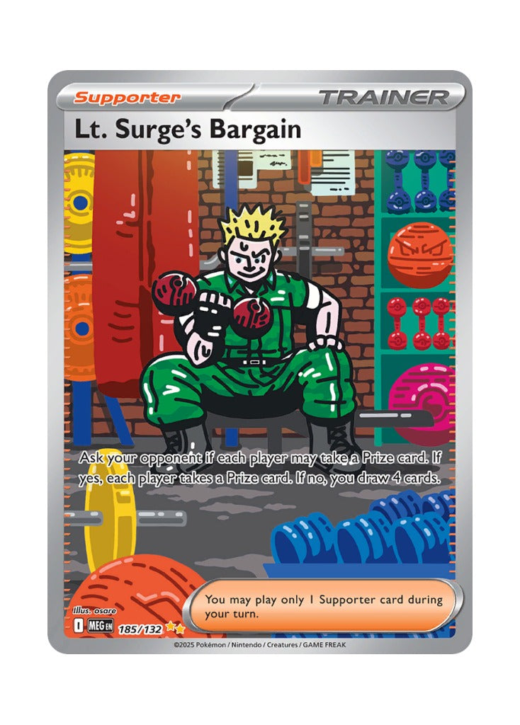 Lt. Surge's Bargain – Mega Evolution Base (185)