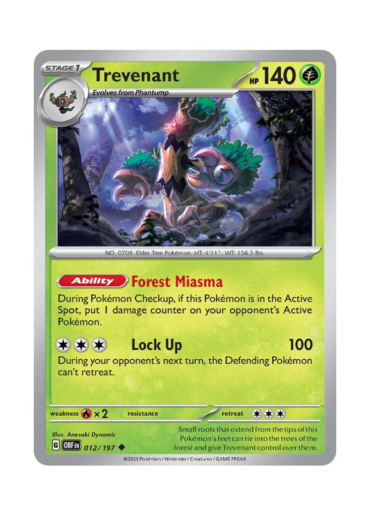 Trevenant – Obsidian Flames (012)