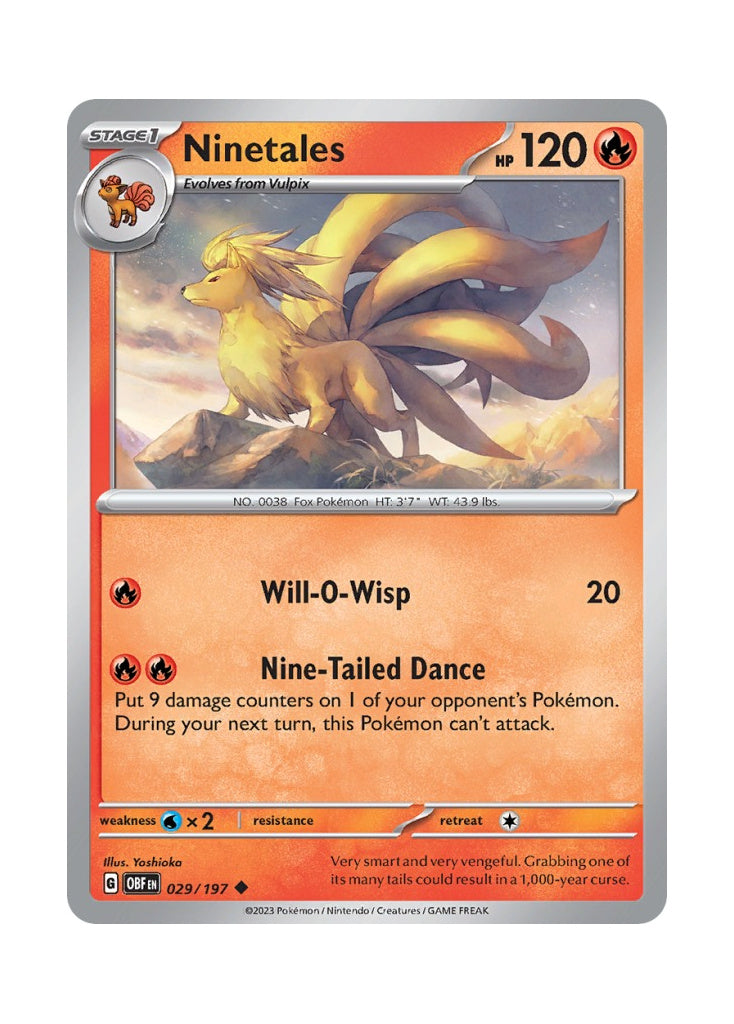 Ninetales – Obsidian Flames (029)