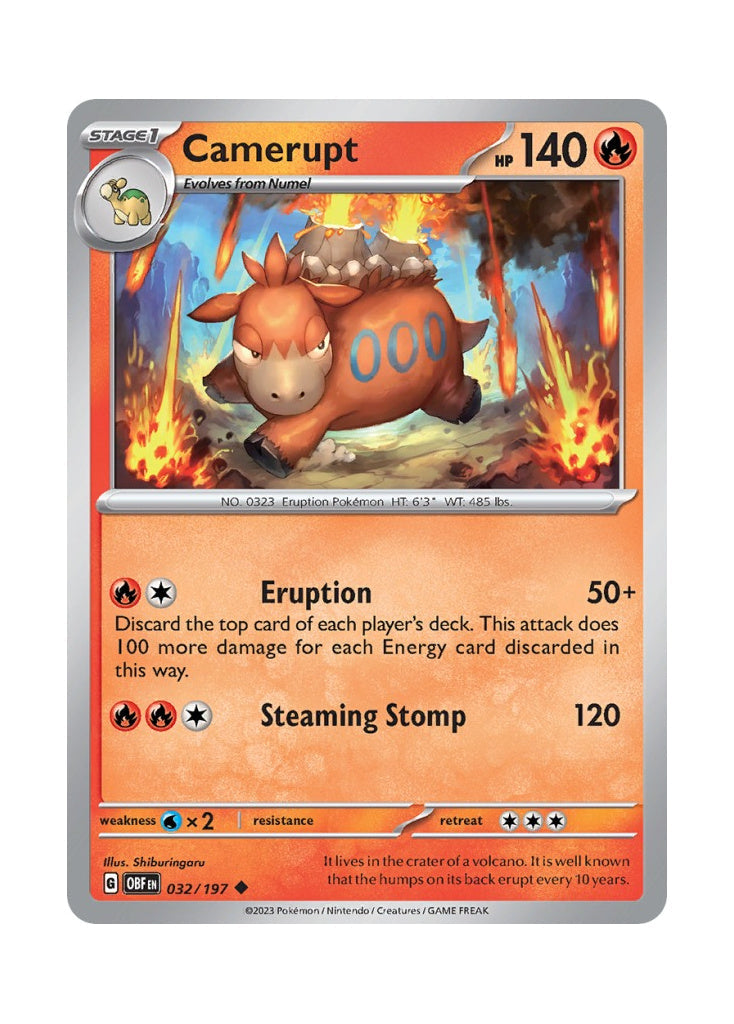 Camerupt – Obsidian Flames (032)