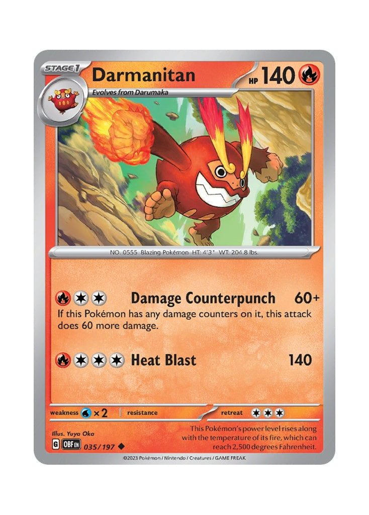 Darmanitan – Obsidian Flames (035)