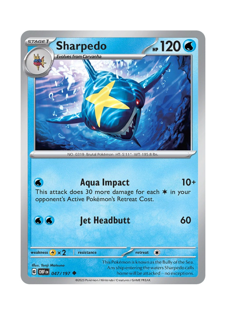 Sharpedo – Obsidian Flames (047)