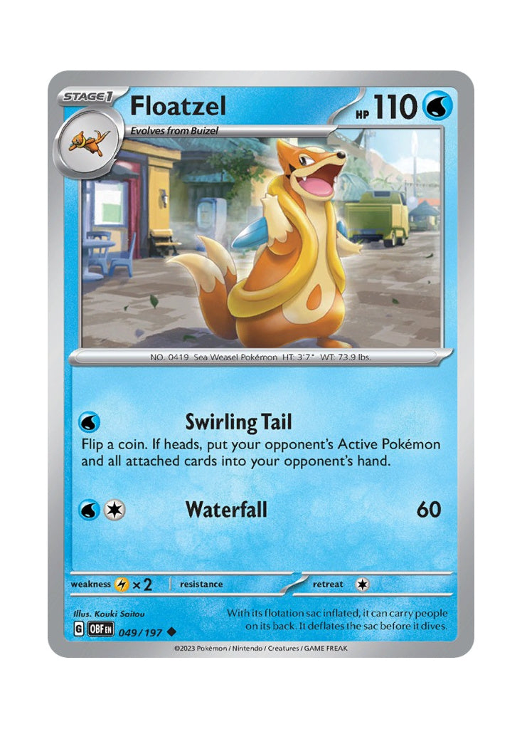 Floatzel – Obsidian Flames (049)