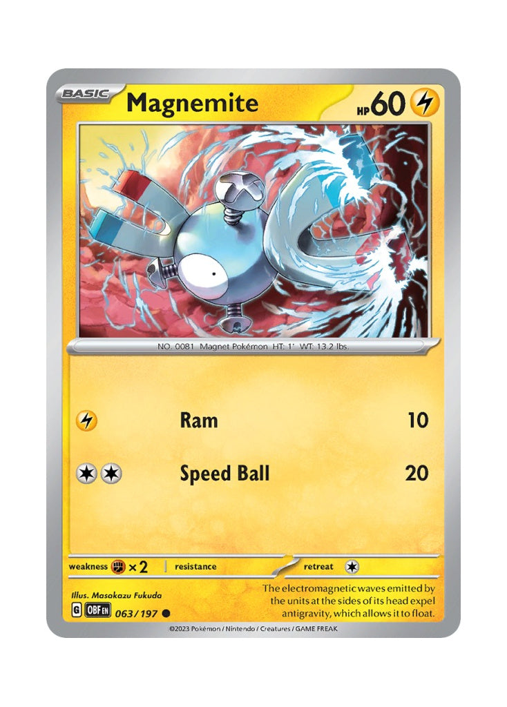 Magnemite – Obsidian Flames (063)
