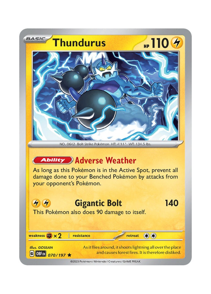 Thundurus – Obsidian Flames (070)