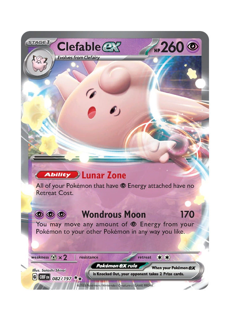 Clefable ex – Obsidian Flames (082)