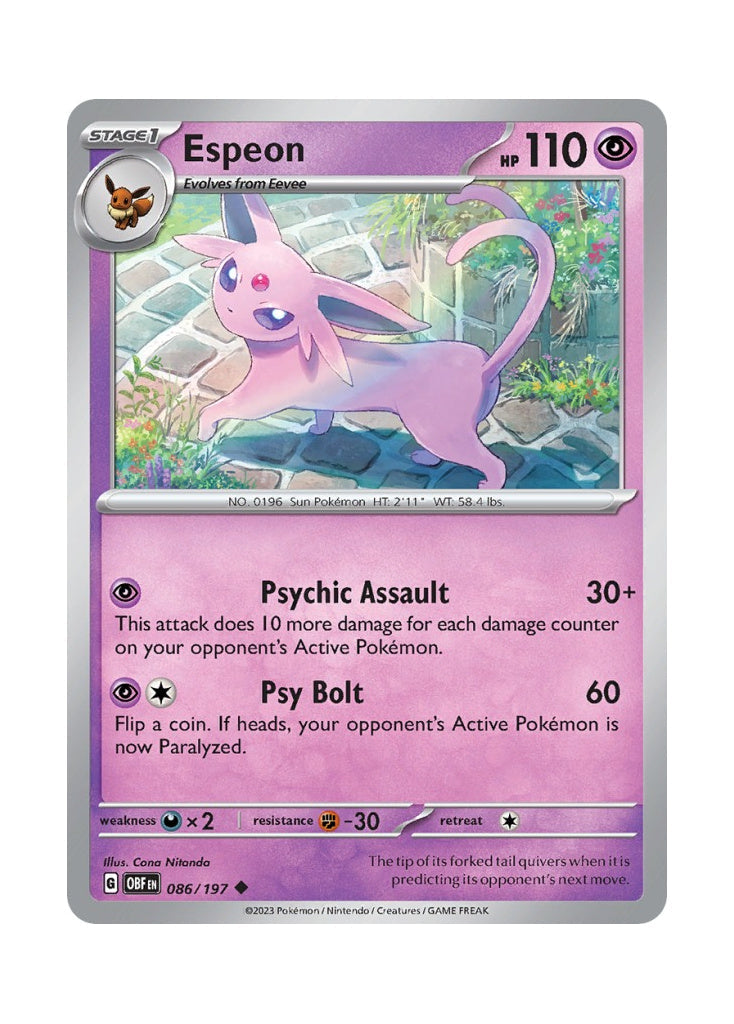 Espeon – Obsidian Flames (086)